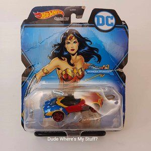 HOT WHEELS DC COMICS CHARACTER CARS - WONDER WOMAN - ITEM #GJH91 - NEW - 2018